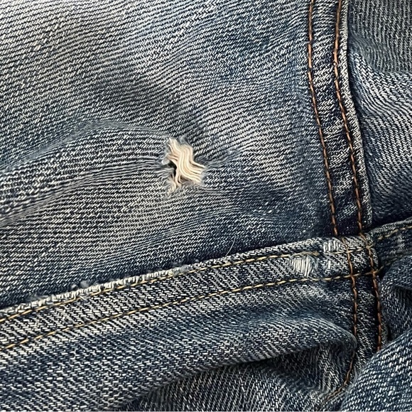 ORIGINAL FAKE sz 1 US sz 31-32 Blue Denim Jeans 2009 Japan KAWS - Picture 14 of 16